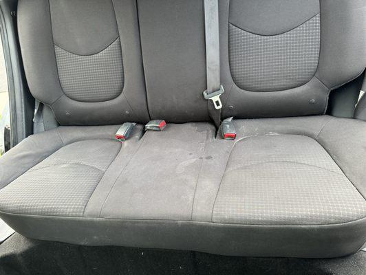 Dirty back seat