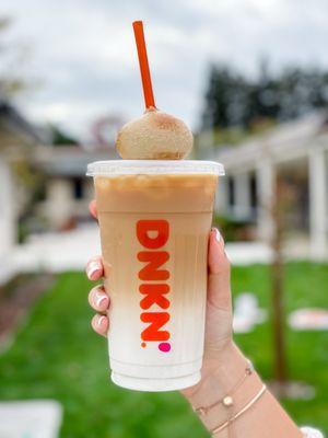 Iced Macchiato, Plain Stuffed Bagel Minis