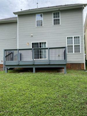 Rear lawn, rear of residence