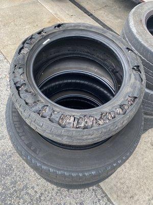 shredded tire