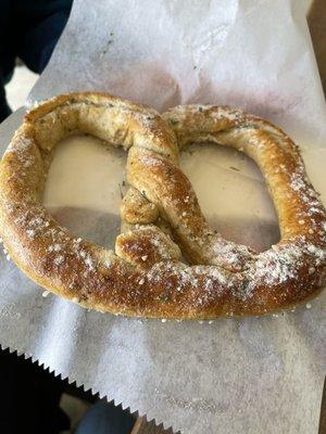 Garlic and Herb Soft Pretzel