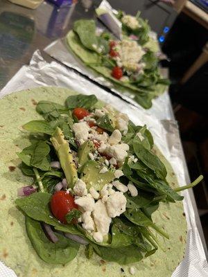 Spinach Avocado Ranch Wrap