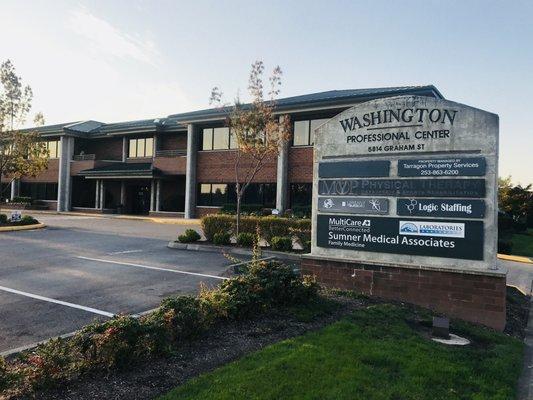 Look for the Washington Professional Center on Graham Ave in Sumner! We're located on the 2nd floor, Suite #200.