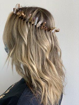 Hand painted balayage