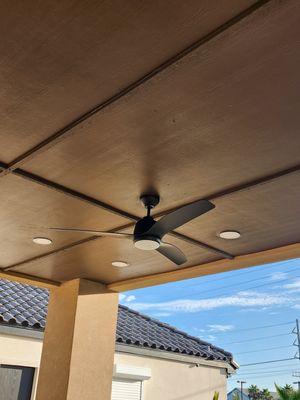 Installed new patio kitchen ceiling fan