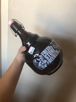 Stone Brewing Growler. $2.99