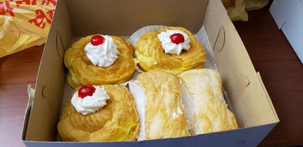 Zeppoli and Raspberry Puffs