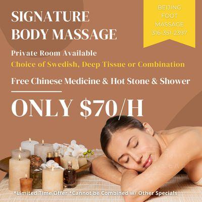 Beijing Foot Massage
 3101 N Rock Rd #140, Wichita, KS 67226
 Call us at 316-351-2397