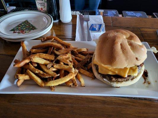 Bacon Cheeseburger, fries were really good