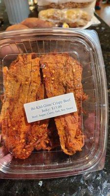 Beef jerky $15