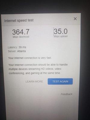 T-Mobile speed test 364.7 Mbps. What do you think is better?