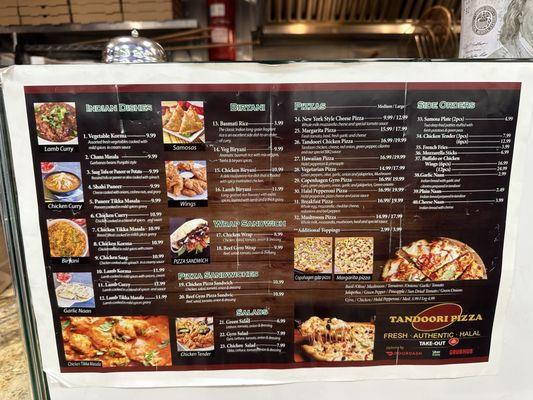 Menu and prices as of 4.22.2024