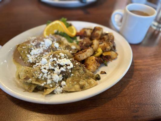 Chilaquiles Verdes With Pork