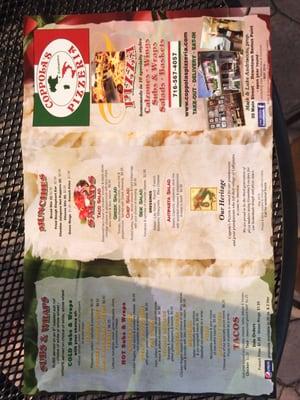 Menu back