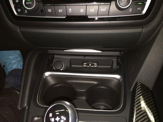 2015 BMW M4 Custom radar detector installation. www.audio-xperts.com