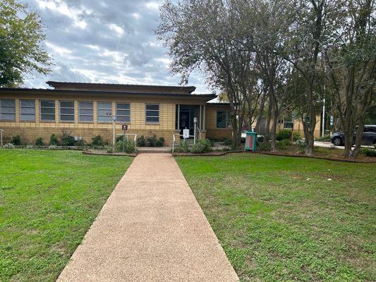 Community center and park entrance