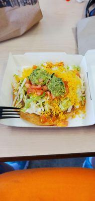 Chicken Guac Crunchtada. Is great tasting. Çhicken, beans, lettuce, cheese and tomatoes, the guacamole was perfect. $3.00