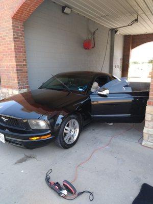 Detailing this mustang