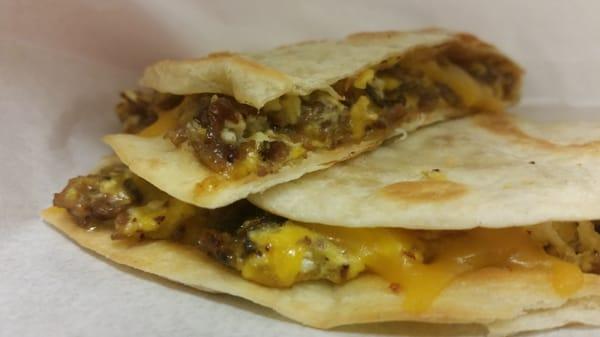 New breakfast quesadilla! Come and try it! !