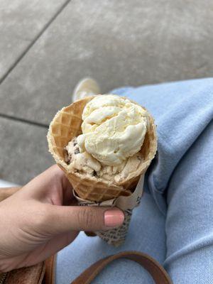 An $8 ice cream cone.