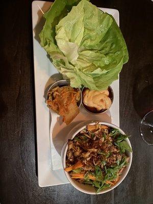 Korean BBQ Chicken Lettuce Wraps