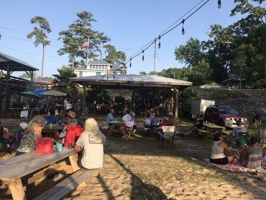 Tiki bar area