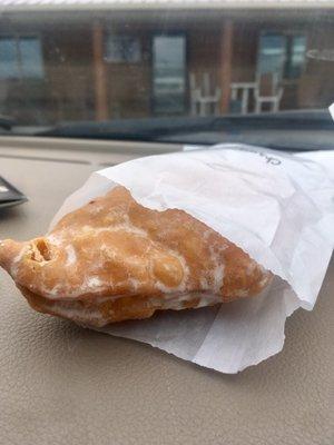 Homemade fried cherry hand pie. Various flavors available