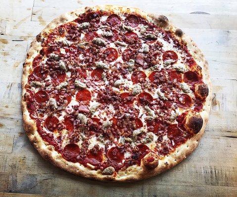 4 Brothers - pepperoni | sausage | bacon | ham | red sauce | mozz blend