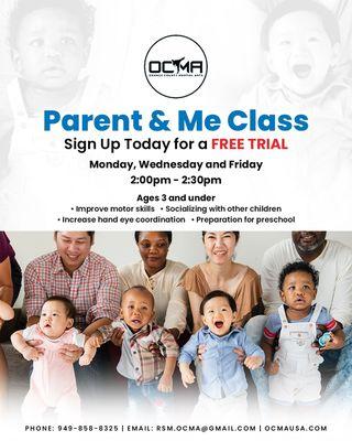 Parent and me classes! Sign up today!