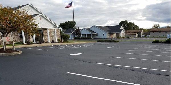 Parking Lot Sealcoating, Crack Filling, Striping