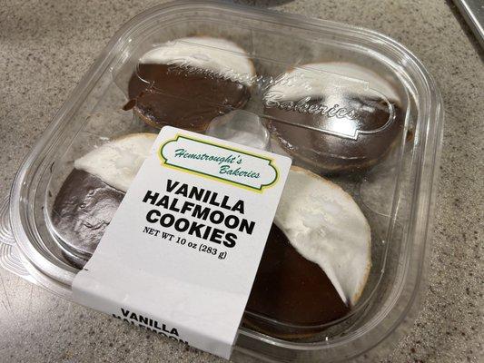 Vanilla Halfmoon Cookies