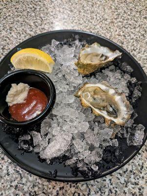 Oysters on the half shell