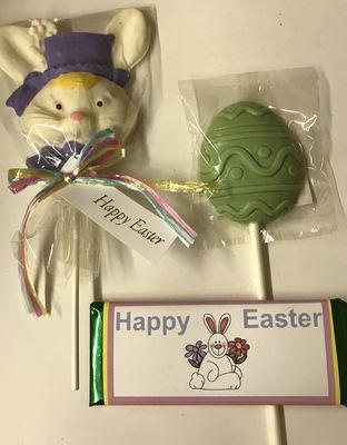 Easter Lollipops and candy bars