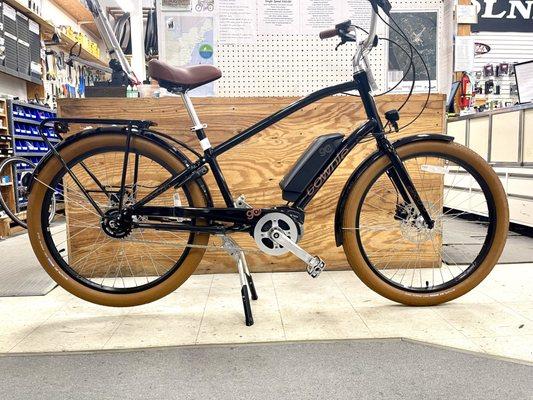 Pedal-assisted e-bikes such as the Electra Townie-Go 5i.