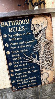 Bathroom sign