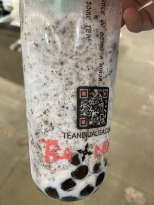 Purple Oreo Slush with no flavor. It's like she didn't like us.