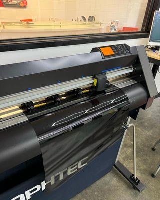 Film is digitally cut by our state of the art graphtec plotter