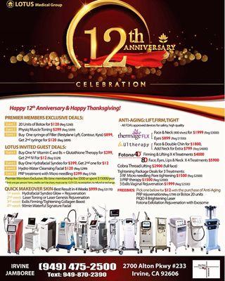 Happy our 12th Anniversary
promo ends 11/30/2023