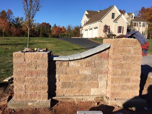 Paver pillar projects (Belle Mead NJ)