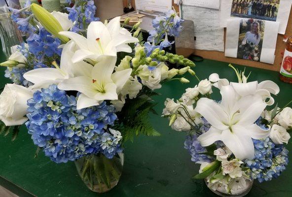 Pretty Blue and White event