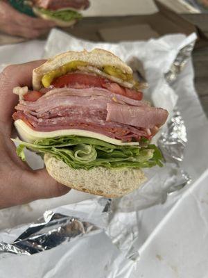 Italian sub cross section