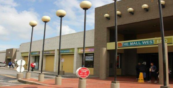 Back entrance to Mall