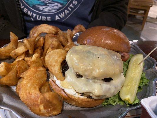 Surf and turf burger