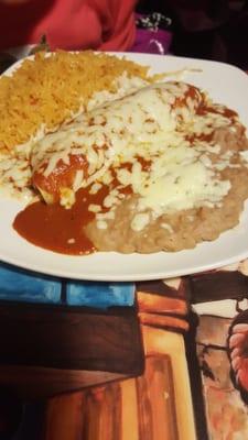 Kids meal enchilada plate