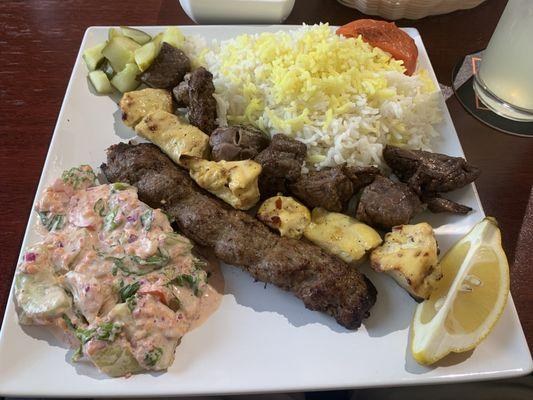 The Bamyan Kebab! Great presentation and amazing taste!