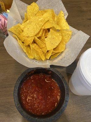 Chips and salsa as soon as you sit down