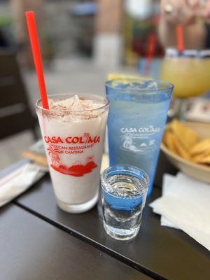 Tequila and horchata. How yum!