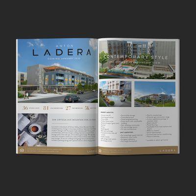 Brand Development for Anton Ladera, a 144 unit residential community located in Mountain View, Ca.  Full case study at unsungstudio.com