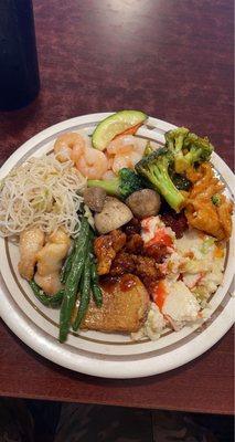 Butter shrimp, Baked cheese crabmeat, L6. Chicken Broccoli Lunch Special, Butter mushroom, etc.