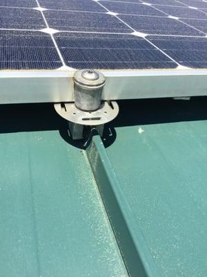 Metal Roof Solar Installation